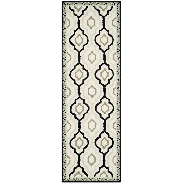 Safavieh Chelsea HK740A 6&0x22 x 9&0x22 Ivory - Black Area Rug