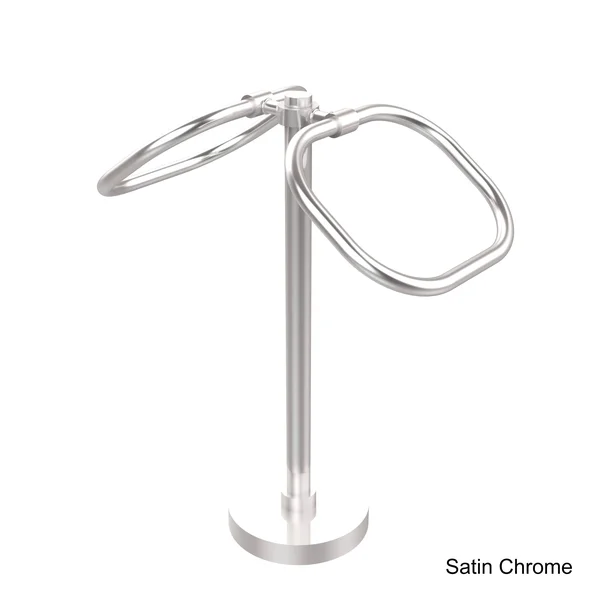 Allied Brass TB-20 Two Ring Oval Guest Towel Holder - Venetian Bronze