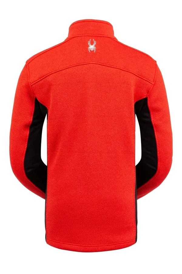 Spyder Men's Encore Half Zip Fleece Jacket - XXL - Abyss, Volcano