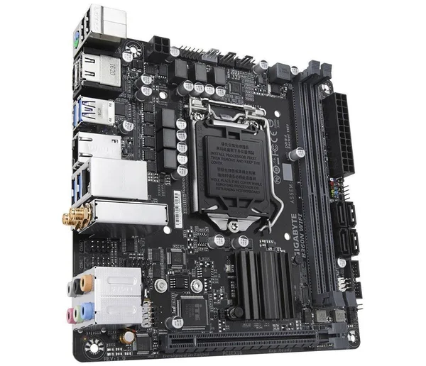 Gigabyte B360N WIFI with Intel B360 Express Mini-ITX Motherboard - LGA1151 Socket