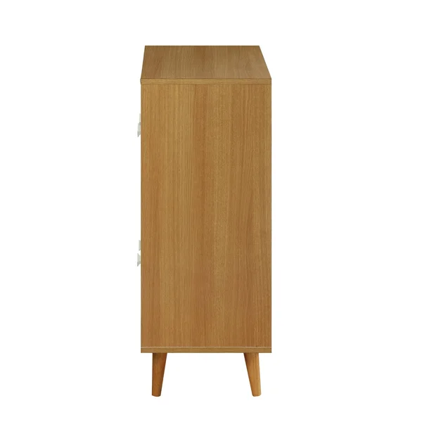 Acme Anita Cabinet, Natural & White