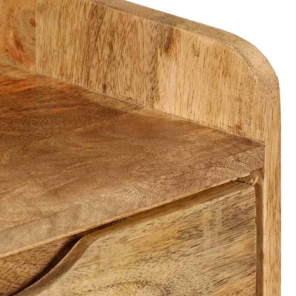 vidaXL Bedside Cabinet Solid Mango Wood 15.7x22x11.8x22x23.4x22