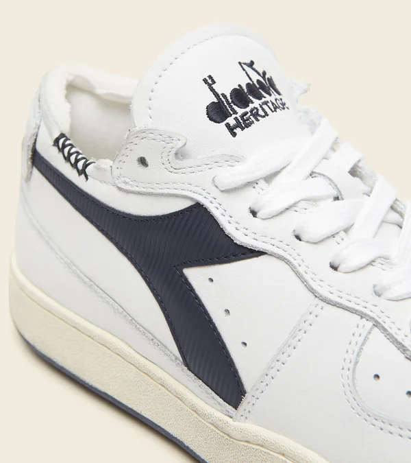 Diadora Mi Basket Row Cut White