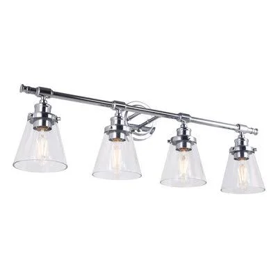 Deerfield 4-Light Chrome Vanity Light Longshore Tides