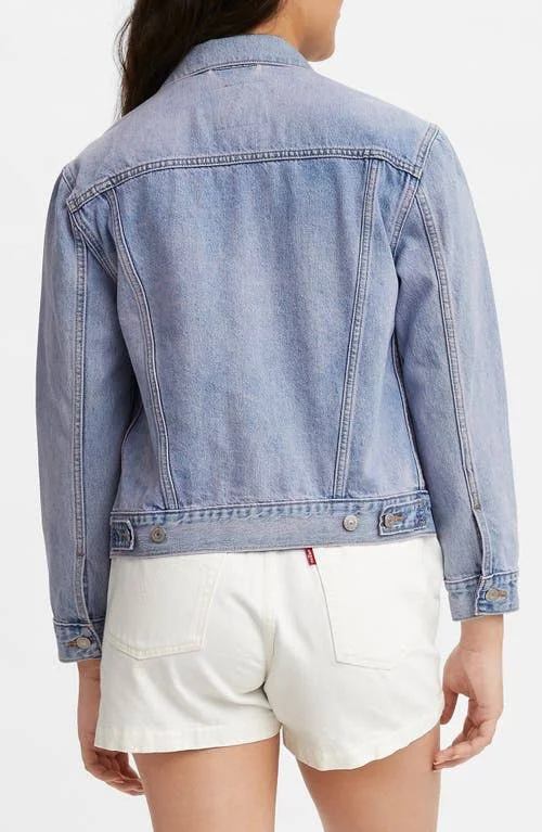 Levi&s Ex-Boyfriend Denim Trucker Jacket, Size X-Small in Across The Sky Trucker at Nordstrom