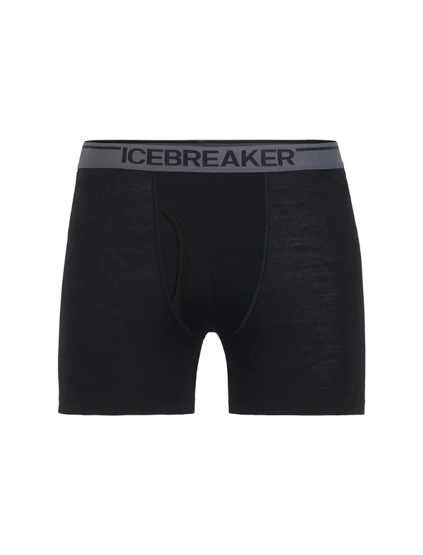 Icebreaker Men's Anatomica Boxers W Fly Black - Monsoon XL