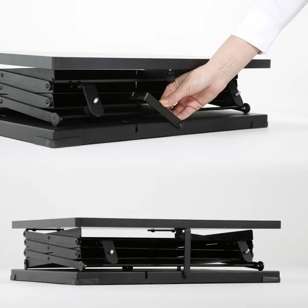 Mu0026t Displays Foldable Counter with Steel Literature Holder and Carrying Bag, Magazine Rack, Brochure Display Stand, Catalog