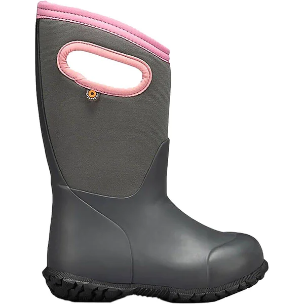 Bogs York Solid Boot - Kids& Gray, 2.0
