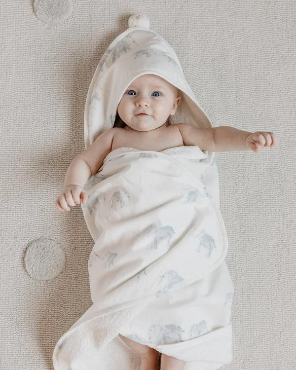 Hooded Towel Follow Me Lamb