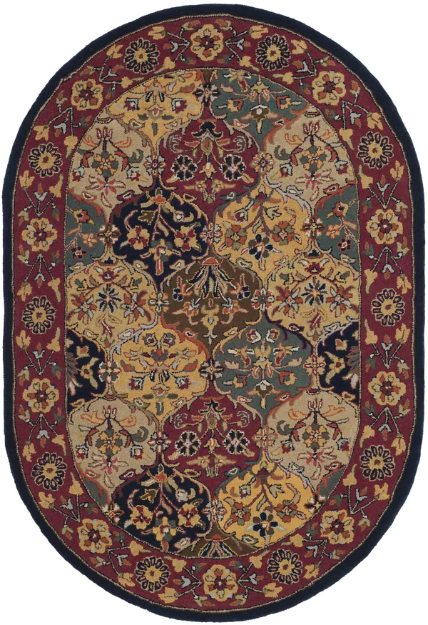Safavieh Heritage HG510A Area Rug - Multi/Navy - Size: 6 x 9 ft.