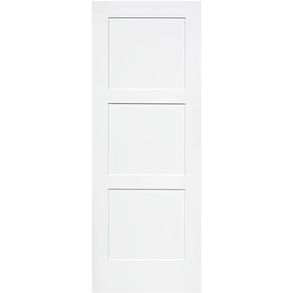 3-Panel DOOR - Kimberly Bay Interior Slab Shaker White 80 in. x 30 in.