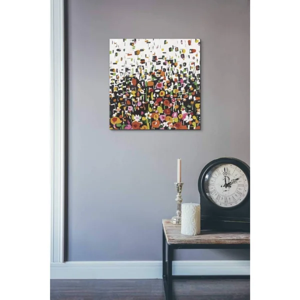 Epic Graffiti Flower Shower Crop by Wild Apple Portfolio - Giclee Canvas Wall Art, 12x22X12x22 18x22 x 18x22