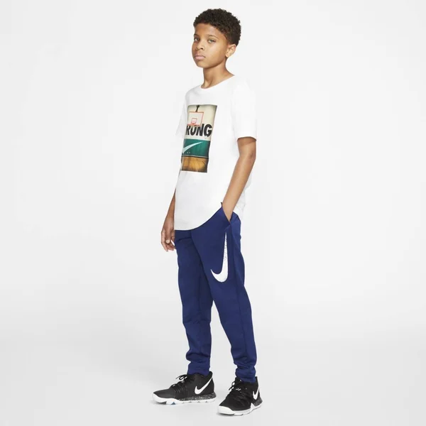 Nike Big Kids& Boys& Therma Basketball Pants, Blue, Size: XS, Polyester/Elastic