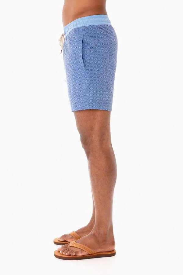 Fair Harbor Blue Waves Bayberry Trunk, Mens, S