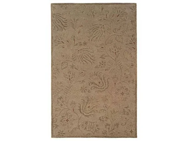 Linon Ashton Gold/ Olive Area Rug (4' x 6')