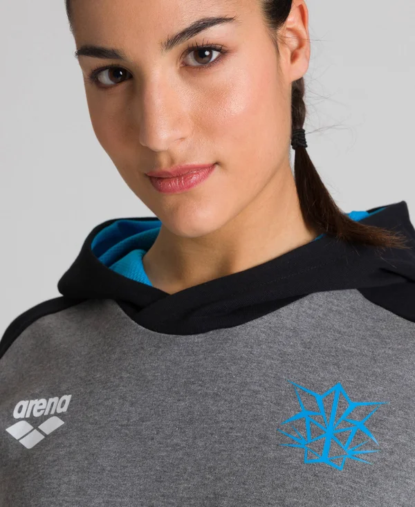 Arena Unisex Bishamon Hoodie - Dark Grey Melange/ Black, Pro Swimwear