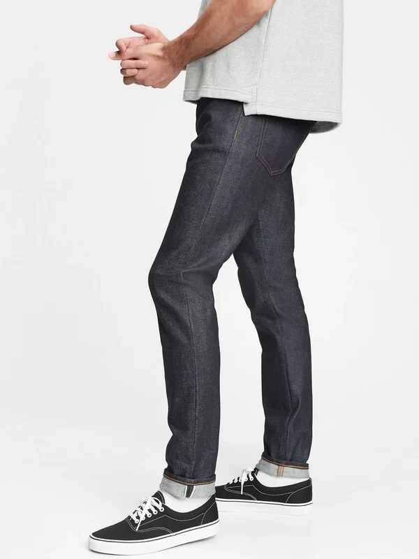 Gap Men's Selvedge Skinny Jeans with Gapflex Raw Indigo Size 29W