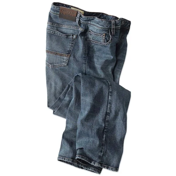 Men's 1856 Stretch Denim Jeans - Shore Wash, Size 40, Orvis