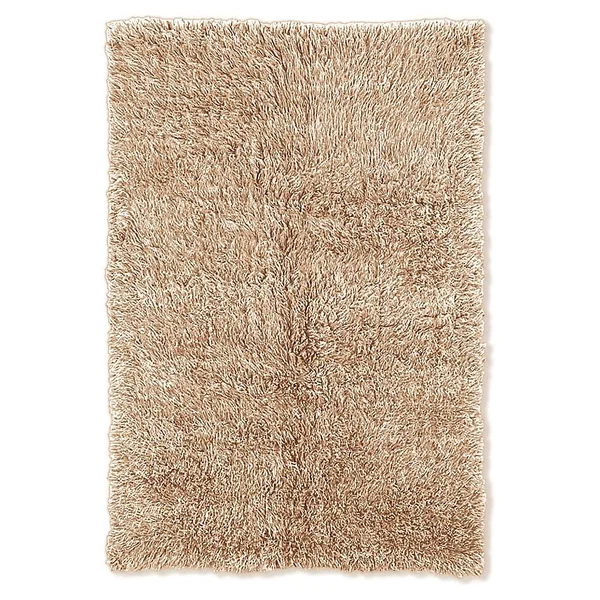 Linon Home D閏or Products Flokati 1400 Gram 5& x 8& Area Rug in Tan