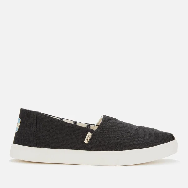 Toms Women's Alpargata Cupsole Canvas Shoes Black 7
