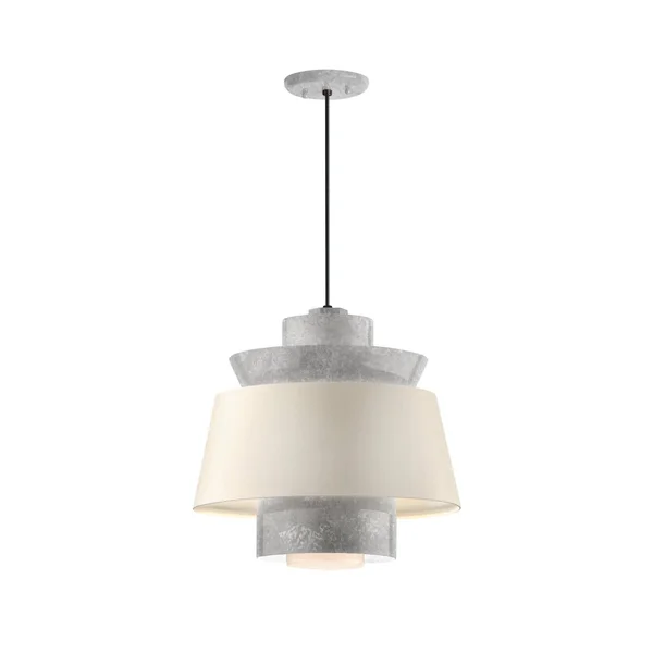 Troy Lighting-5DAE16LED18GASGW-BC-Aero - 16 inch 18W 1 LED Multi Shade Pendant Galvanized Finish - Silver
