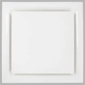 American Louver Stratus Plastic Plaque Diffuser for T-Grid Ceiling - R6 Insulated, White