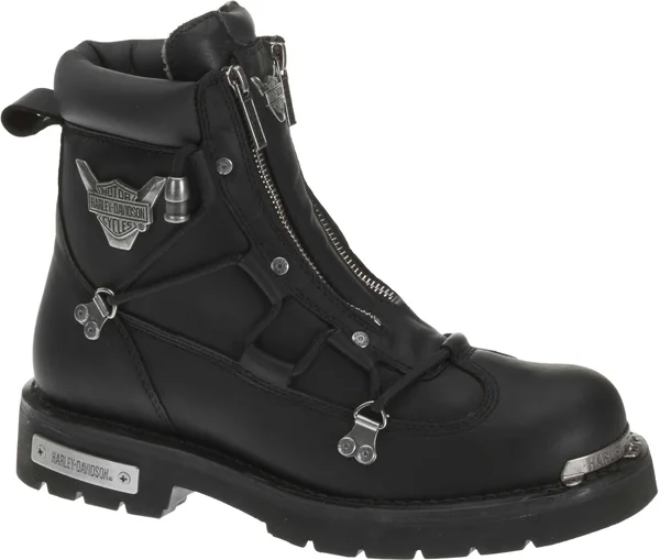 Harley-Davidson Men's Brake Light Motorcycle Boots - Twin Zippers. Wide D91680