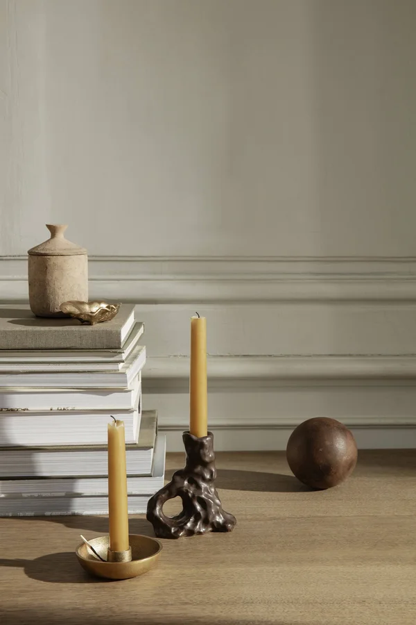 Ferm Living Bowl Candle Holder - Single - Brass