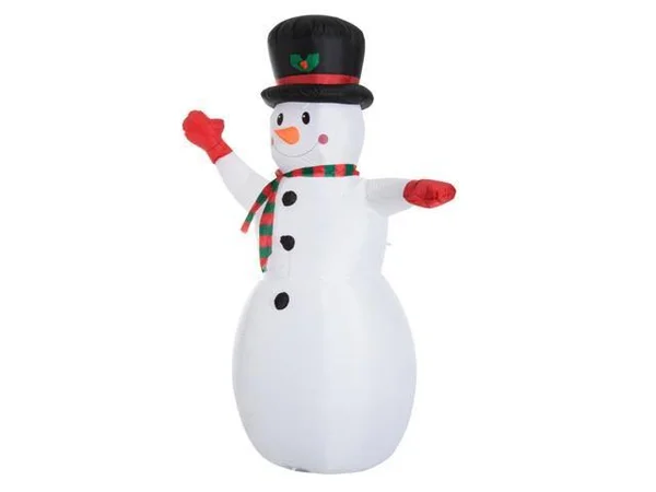8& Indoor/Outdoor LED Inflatable Holiday Christmas Yard Decoration - Waving Snowman