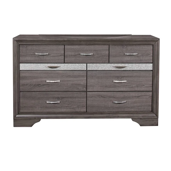 Global Furniture USA Seville Grey Dresser - 6-Drawer