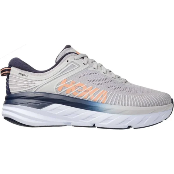 Hoka One One Women's Bondi 7 Shoe - 10 Wide - Lunar Rock - Black Iris