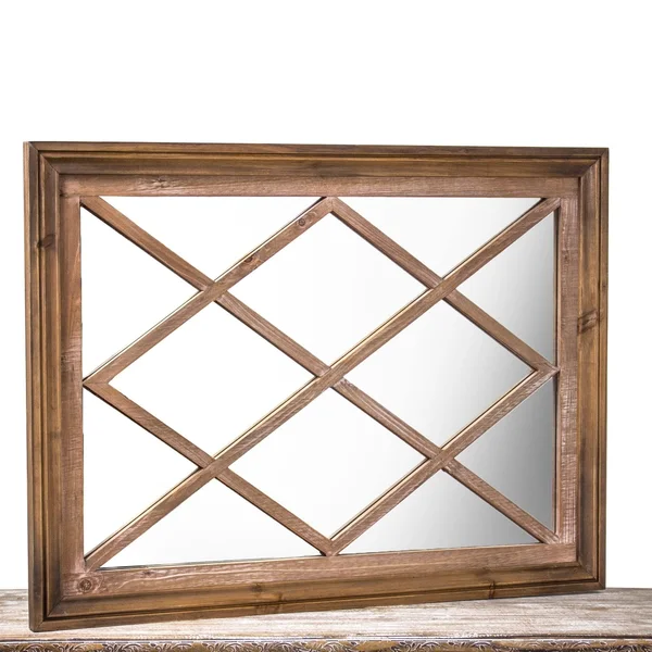 Rustic Window Pane Wall Vanity Mirror