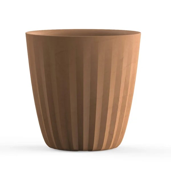 Pleat Planter - 19x22 - Weathered Terracotta, Crescent Garden