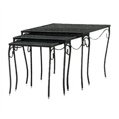 Briarwood Metal Side Table Woodard Table Size: Medium - Finish: Textured Black