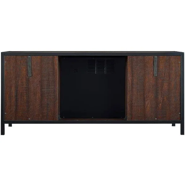 HearthPro 54 inch Media Electric Fireplace with Full Metal Frame Sp6556-of, Brown