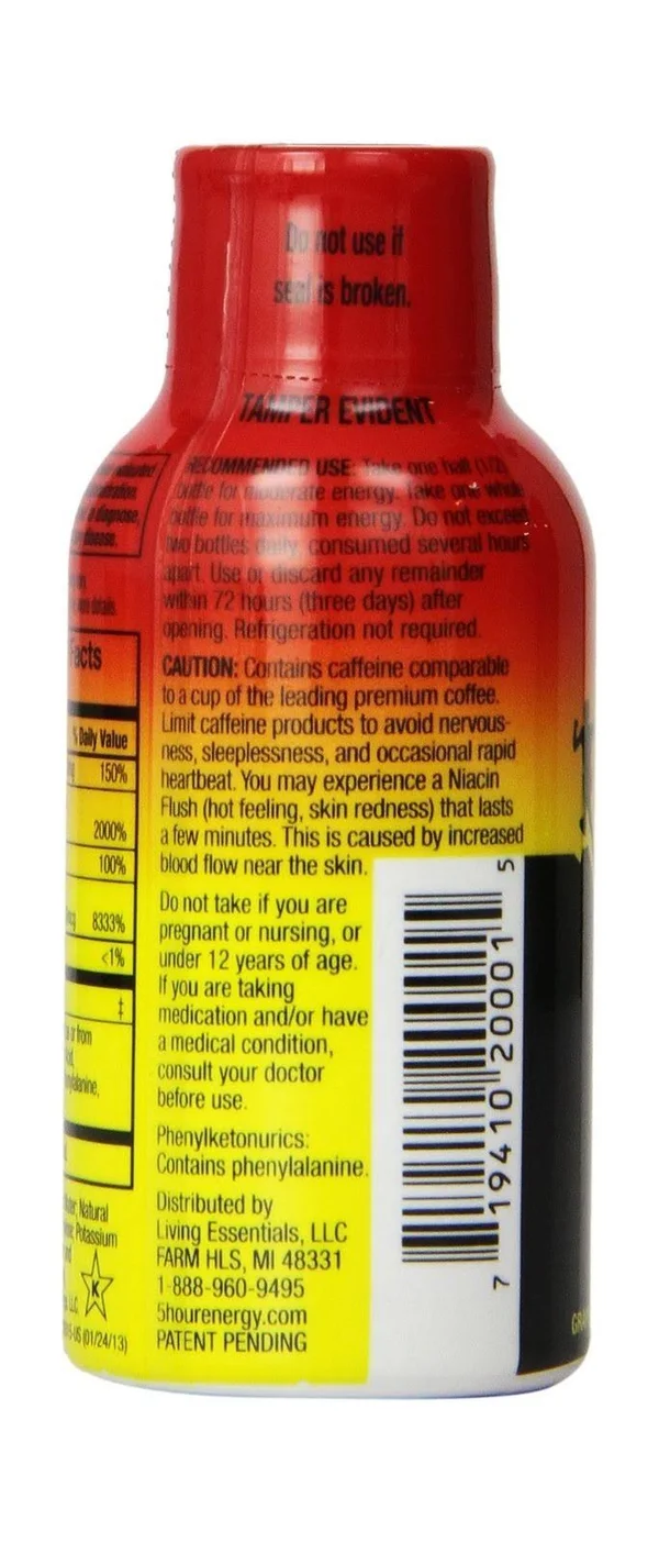5 Hour Energy Shot, Grape, 24 Count
