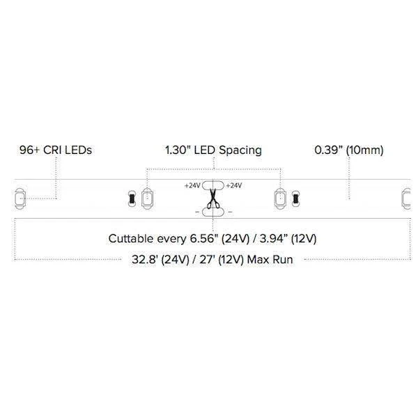 American Lighting STL-WH Standard Grade Trulux Tape Light with 3 Conkits