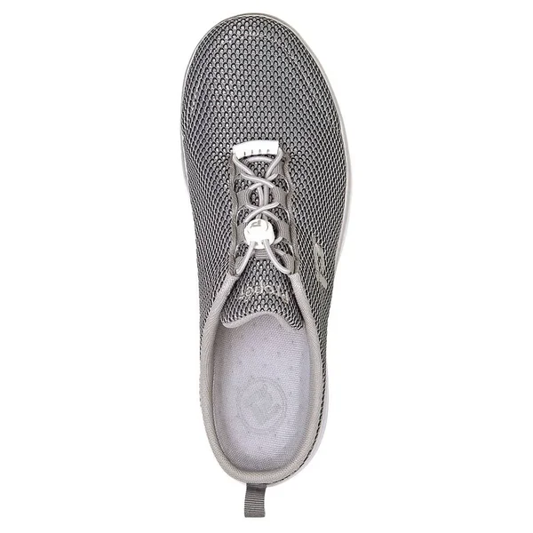 Propet Women's TravelFit Slide Silver/Black 12 2E