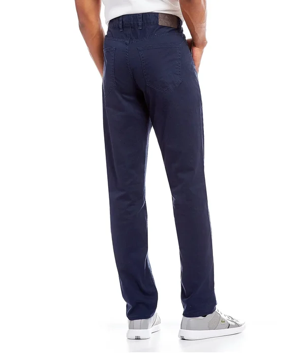 Michael Kors Slim-Fit Parker Stretch Flat Front Twill Pants - 32 30