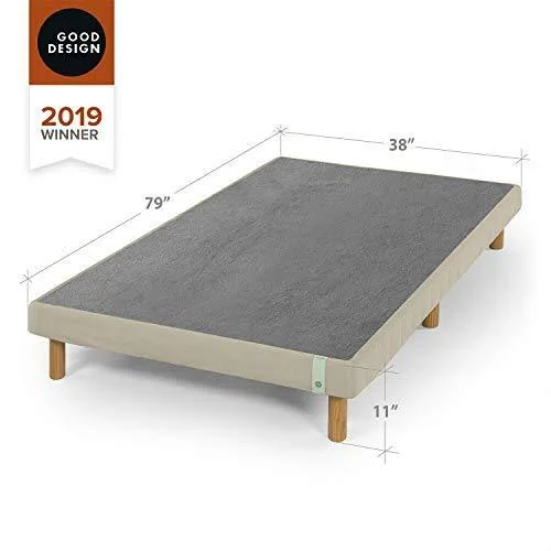 Zinus Good Design Winner Justina 11 inch Metal Mattress Foundation - Twin XL, Beige