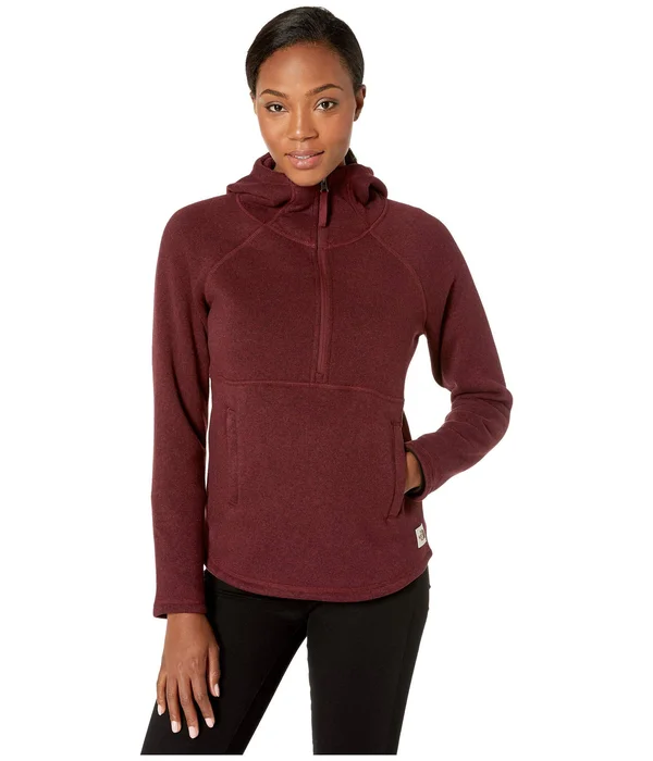 The North Face Women's Crescent Hooded Pullover - XL - Deep Garnet Red Heather