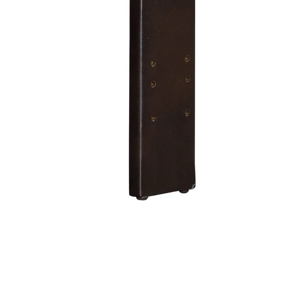Leatherette Queen and Full Size Headboard with Tufted Details, Brown
