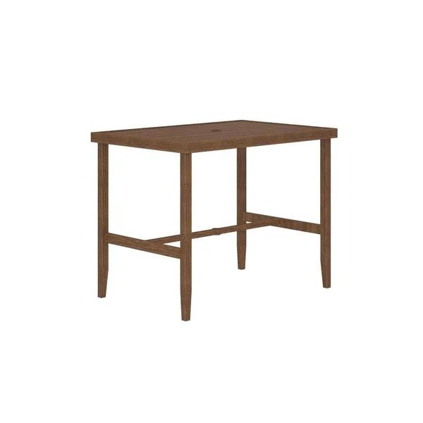 Porch & den Ambiance Steel Patio Bar Table - Brown