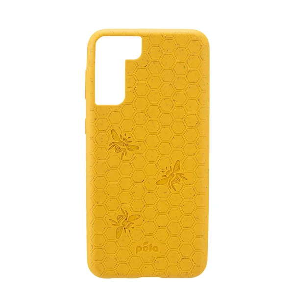 Pela Case Honey Yellow (Bee Edition) Samsung S21+ (Plus) Phone Case, Biodegradable & Compostable