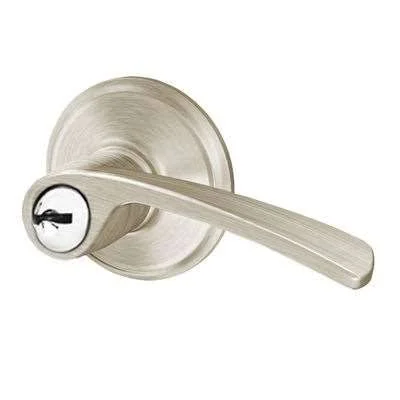 Schlage F51-Mer Merano Single Cylinder Keyed Entry Door Lever Set - Bronze