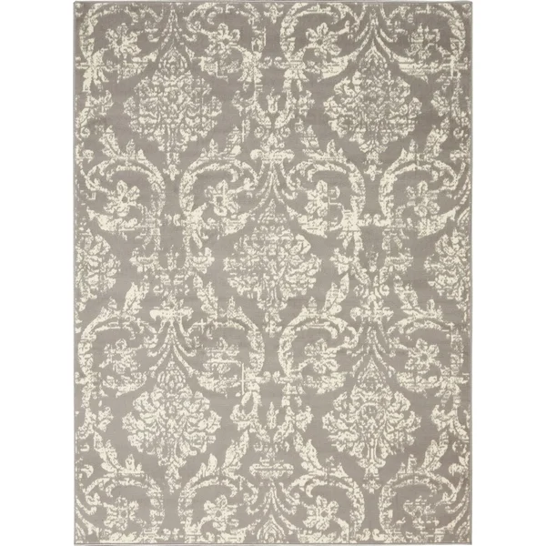 Nourison Jubilant Area Rug - Ivory/Pink, 5&3x22 x Round