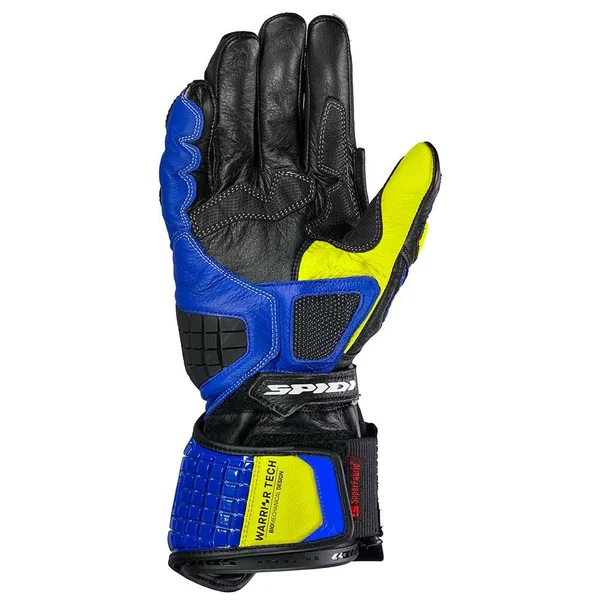 Spidi Gloves Carbo Track Evo Blue Yellow Size XL