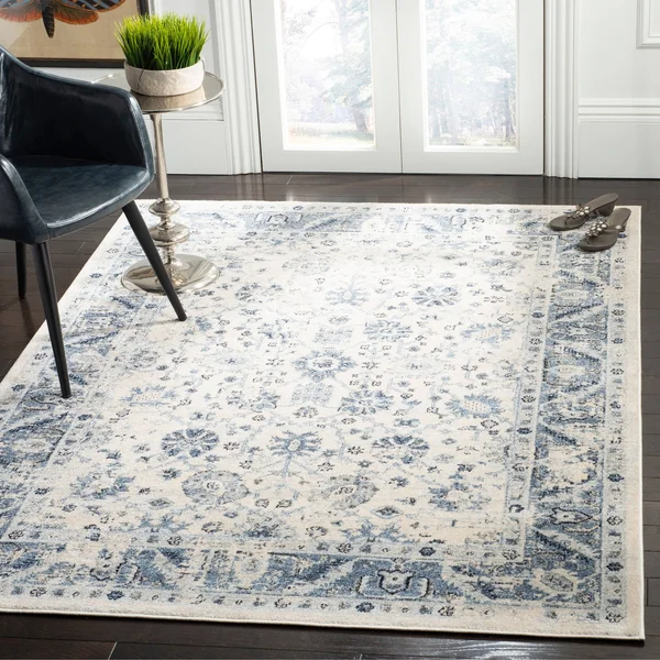 Safavieh Charleston Rug CHL413 Navy - Light Grey, 4& x 6&