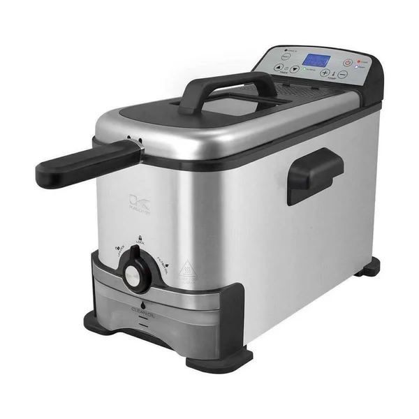 Kalorik 3.2 Quart Digital Deep Fryer with Oil Filtration - Stainless S
