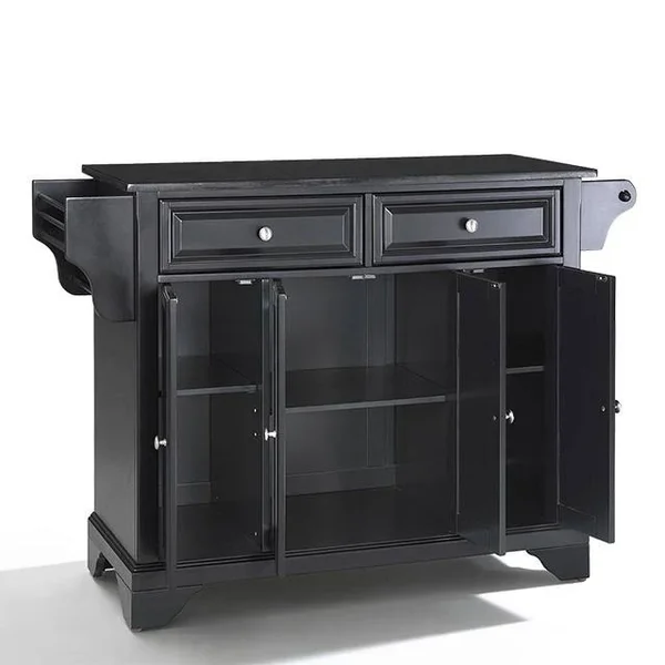 Crosley Furniture Alexandria Solid Granite Top Kitchen Island - Mahogany, 52" x 34" x 18"